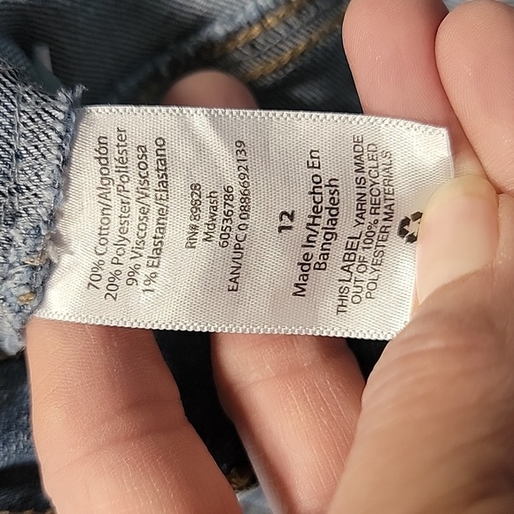 Sofia Vergara Sz. 12 Melisa Flare High Waist Self Belt Release Hem Stretch Jeans - Picture 15 of 15